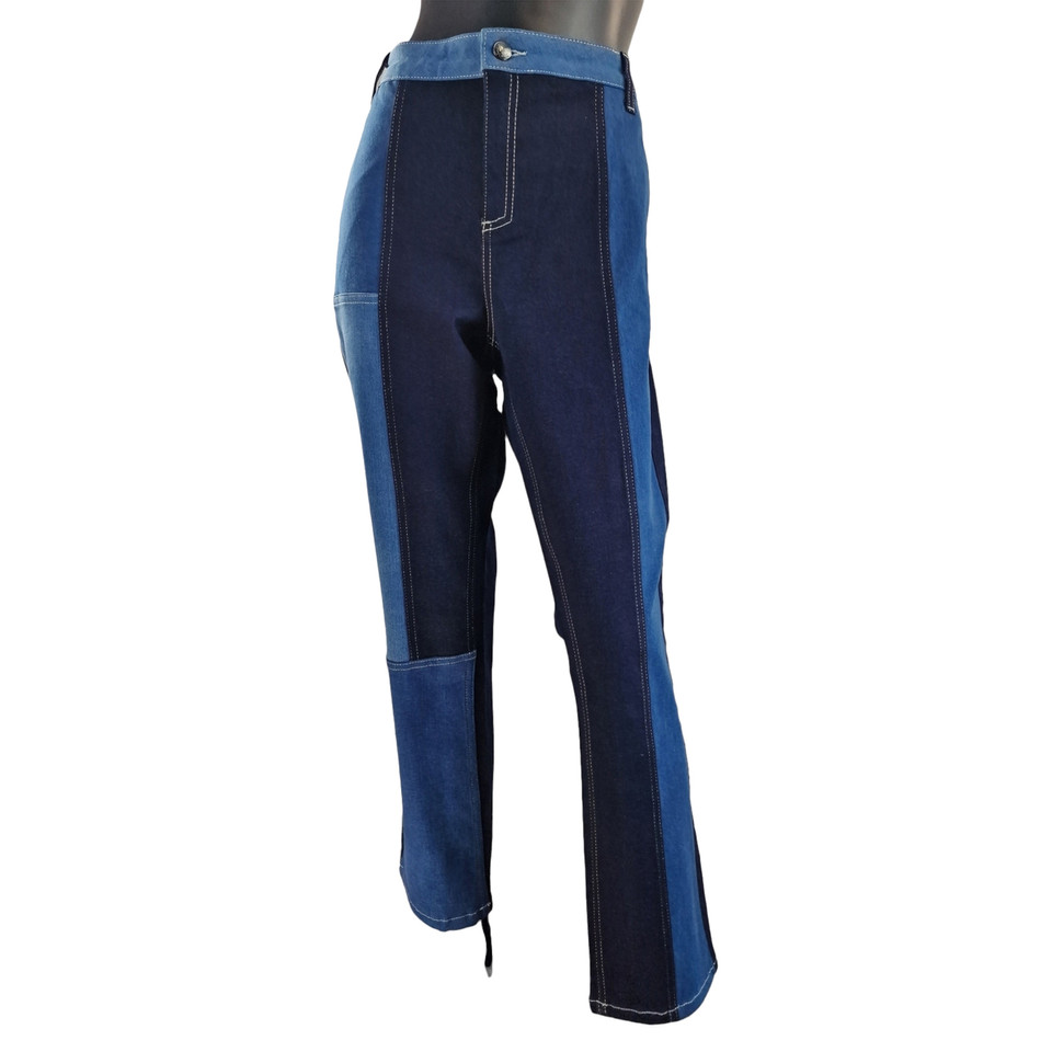 Marina Rinaldi Paio di Pantaloni in Cotone in Blu