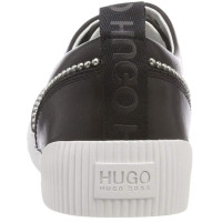 Hugo Boss Chaussures de sport en Cuir en Noir