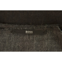 Hugo Boss Schal/Tuch aus Wolle in Grau