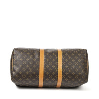 Louis Vuitton Keepall 45 in Tela in Marrone