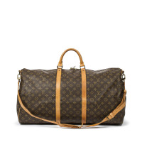 Louis Vuitton Keepall Bandouliere 60 Canvas in Bruin