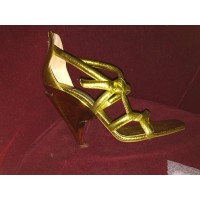 Jimmy Choo Sandales en Cuir en Jaune