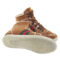 Gucci Lined High Top Sneakers