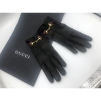 Gucci Gants en Cuir en Noir
