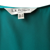 L.K. Bennett Top seta verde