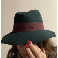 Maison Michel Hut/Mütze aus Wolle in Grün