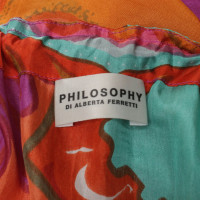 Philosophy Di Alberta Ferretti haut de la soie en Multicolor