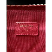 Chanel Clutch aus Leder in Fuchsia