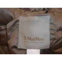 S Max Mara Jacke/Mantel aus Canvas in Khaki