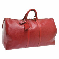 Louis Vuitton Keepall 55 Leather in Red