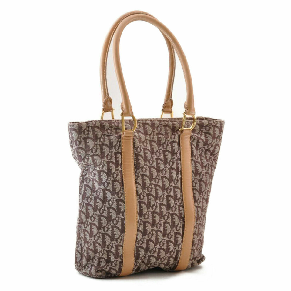 Christian Dior Tote bag Canvas in Brown
