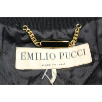Emilio Pucci Jacke/Mantel aus Wolle in Schwarz