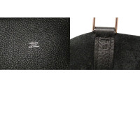 Hermès Picotin aus Leder in Schwarz