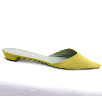 Prada Sandals Suede in Yellow