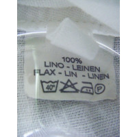 120% Lino Weste aus Leinen in Weiß