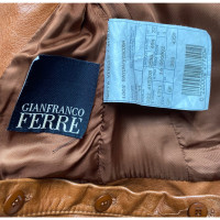 Gianfranco Ferré Jacket/Coat Leather in Ochre