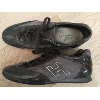Hogan Trainers Patent leather in Grey