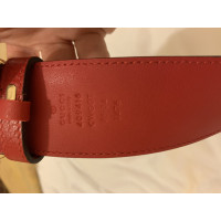 Gucci Belt Leather in Red
