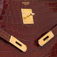 Hermès Kelly Bag 35 Leer in Bruin