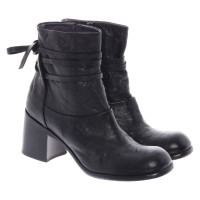 Malloni Bottines en Cuir en Noir