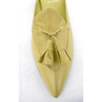Prada Sandalen aus Leder in Gelb