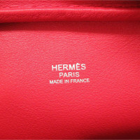 Hermès Plume Leer in Rood