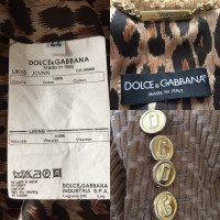 Dolce & Gabbana Jacke/Mantel aus Baumwolle in Ocker