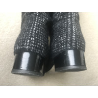 Dolce & Gabbana Stiefel aus Wolle in Schwarz