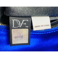 Diane Von Furstenberg Clutch en Soie en Bleu