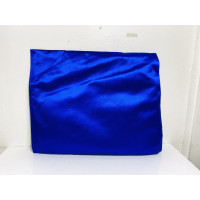 Diane Von Furstenberg Clutch en Soie en Bleu