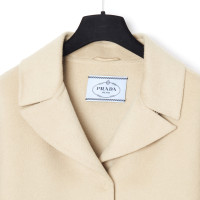 Prada Jacket/Coat Wool in Beige