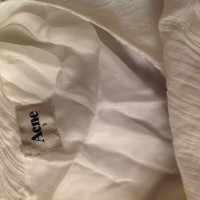 Acne Vestito in Cotone in Bianco