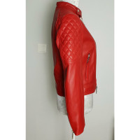 Dsquared2 Jacke/Mantel aus Leder in Rot