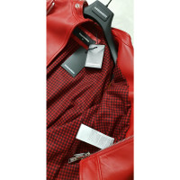 Dsquared2 Jacke/Mantel aus Leder in Rot