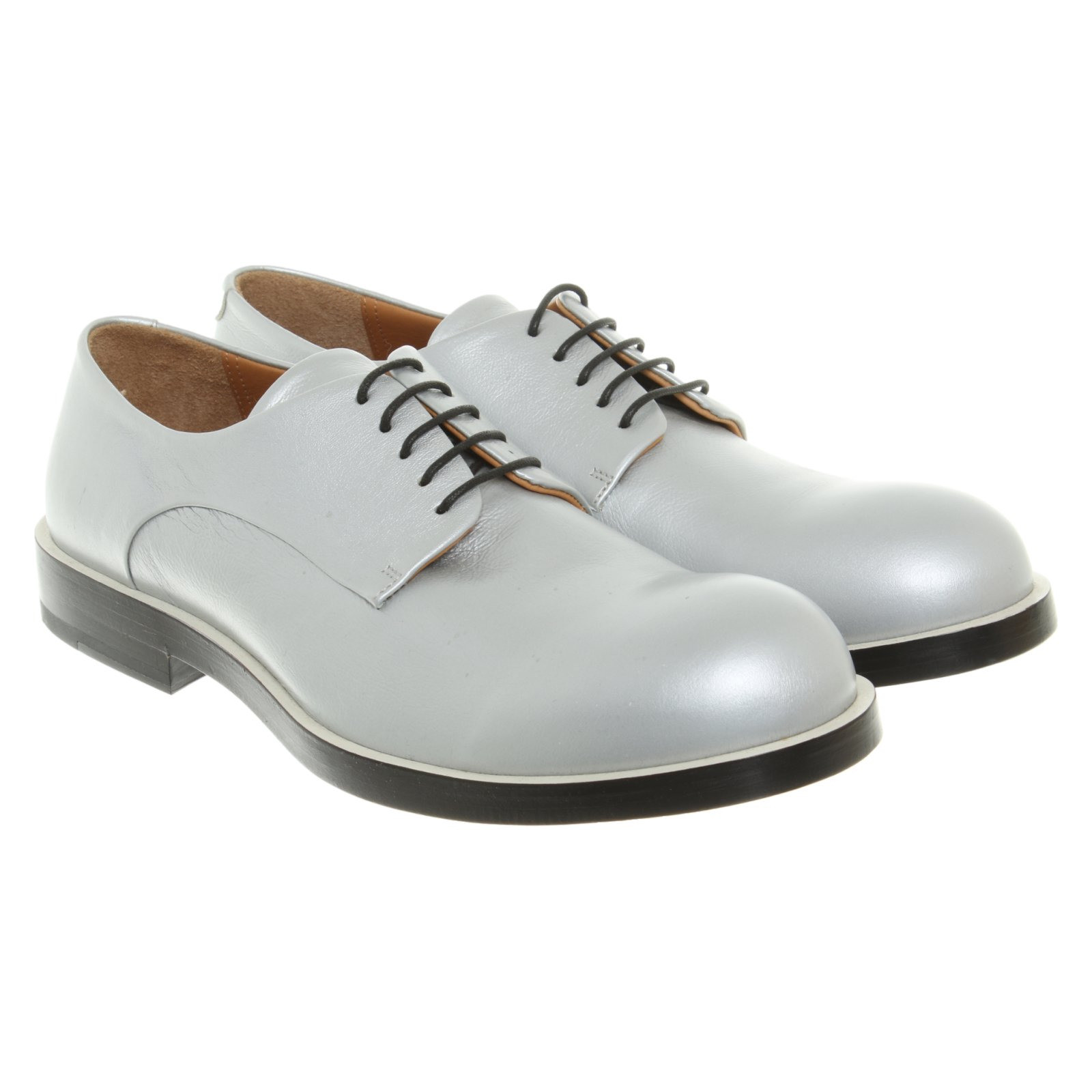 Jil Sander Lace-up shoes Leather in Silvery - Second Hand Jil Sander  Lace-up shoes Leather in Silvery buy used for 281€ (3326810)