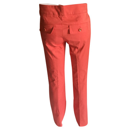 Stefanel Trousers Cotton in Orange