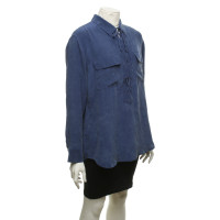 Equipment Silk blouse in dark blue