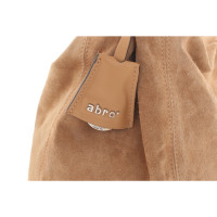 Abro Handtasche aus Wildleder in Braun