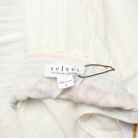 Velvet Robe en Coton en Crème