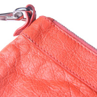 Balenciaga Clutch Bag Leather in Orange