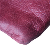 Balenciaga Clutch Bag Leather in Violet