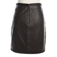 Marc Cain Leather skirt in black