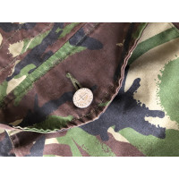Camouflage Couture Veste/Manteau en Coton en Kaki