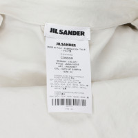 Jil Sander Giacca/Cappotto in Cotone in Bianco