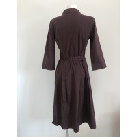 Adolfo Dominguez Dress Cotton in Brown