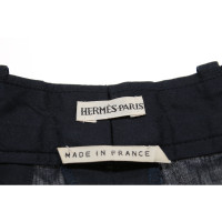 Hermès Paio di Pantaloni in Lino in Blu