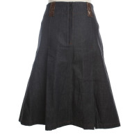 Acne Pleated skirt denim