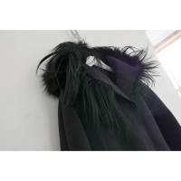 Lanvin Jacke/Mantel aus Wolle in Schwarz