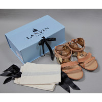 Lanvin Sandalen aus Leder in Beige