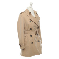 Burberry Jacke/Mantel aus Baumwolle in Beige